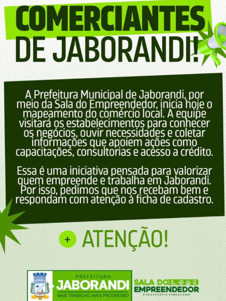 Comerciantes de Jaborandi !